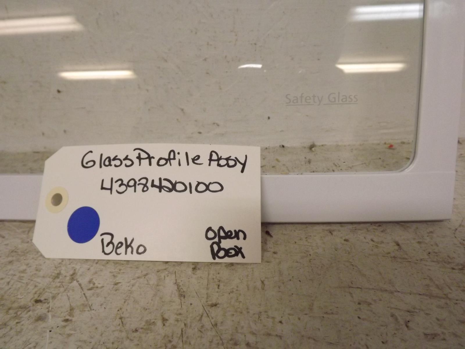 Beko Refrigerator 4398420100 Glass Profile Assy Open Box Beko Refrigerator 4398420100 Glass Profile Assy Open Box